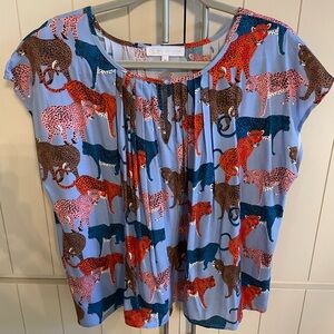 Corey Lynn Calter short sleeve blouse. Size medium